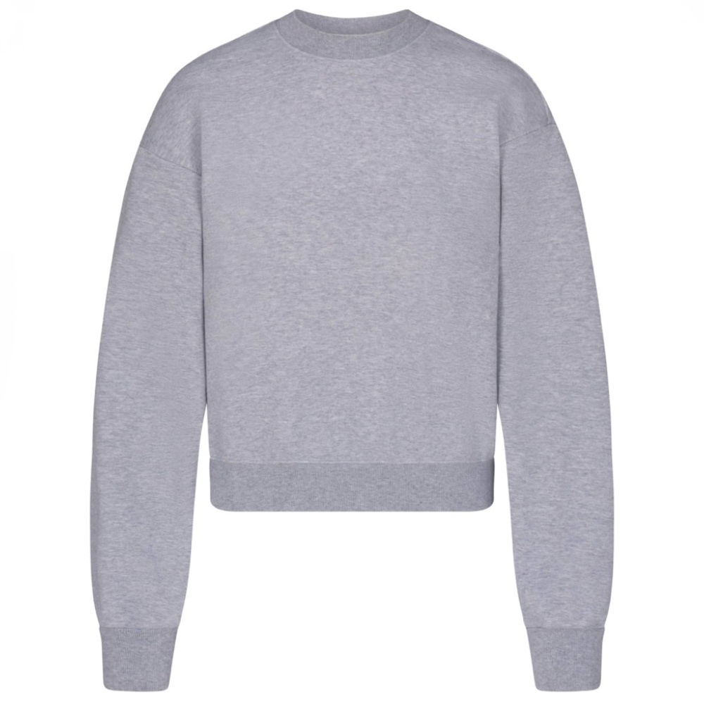 SKIMS COTTON FLEECE CLASSIC CREWNECK